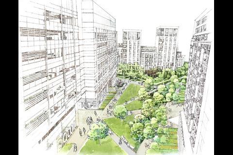 Terry Farrell designs for North Wharf Gardens, Paddington